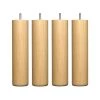 Someo Accessoires Literie 4 Pieds Cylindriques Bois Naturel 25 Cm 1 Someo Accessoires Literie 4 Pieds Cylindriques Bois Naturel 25 Cm -Sommiers Soldes 4 pieds cylindriques bois naturel 25 cm