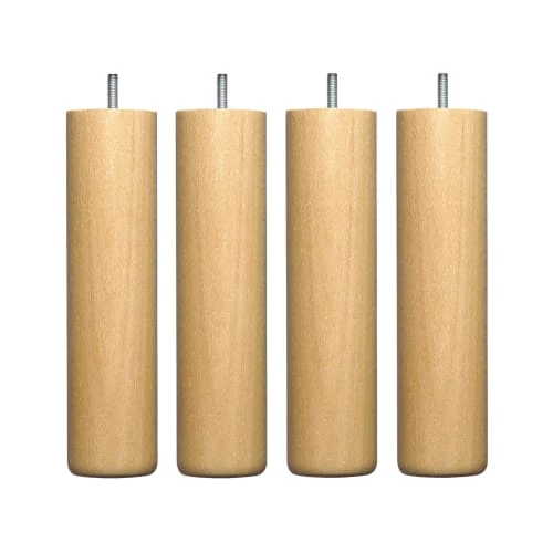 Someo Accessoires Literie 4 Pieds Cylindriques Bois Naturel 25 Cm 3 Someo Accessoires Literie 4 Pieds Cylindriques Bois Naturel 25 Cm