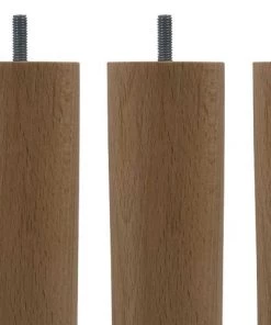 Sommiers Soldes -Sommiers Soldes 4 pieds cylindriques bois naturel 30 cm 1