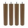 Someo Accessoires Literie 4 Pieds Cylindriques Bois Naturel 30 Cm 1 Someo Accessoires Literie 4 Pieds Cylindriques Bois Naturel 30 Cm -Sommiers Soldes 4 pieds cylindriques bois naturel 30 cm