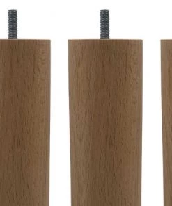 Someo Accessoires Literie 4 Pieds Cylindriques Bois Naturel 30 Cm -Sommiers Soldes 4 pieds cylindriques bois naturel 30 cm 2