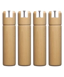 Someo Accessoires Literie 4 Pieds Cylindriques Pour Cadre à Lattes Bois Naturel 25 Cm