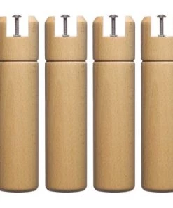 Sommiers Soldes -Sommiers Soldes 4 pieds cylindriques pour cadre a lattes bois naturel 30 cm 1