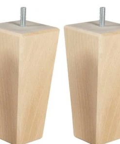 Someo Accessoires Literie 4 Pieds Fuseau Tronqué Bois Naturel 15 Cm -Sommiers Soldes 4 pieds fuseau tronque bois naturel 15 cm 2