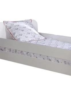 ID Kids Accessoires Literie Barrière De Lit 190 Cm Bois Massif Blanc