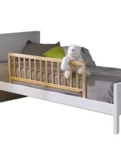 ID Kids Accessoires Literie Barrière De Lit Enfant Bois Massif Gris Clair -Sommiers Soldes barriere de lit enfant bois massif bois