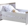 ID Kids Accessoires Literie Barrière De Lit évolutif 140 Cm Effet Bois Blanc -Sommiers Soldes barriere de lit evolutif 140 cm effet bois blanc