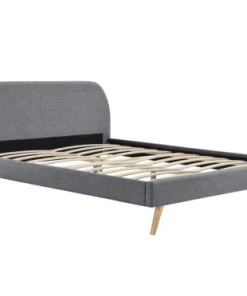 Usinestreet Lits Cadre De Lit En Tissu Gris Clair 160x200 -Sommiers Soldes cadre de lit en tissu gris clair 160x200 3
