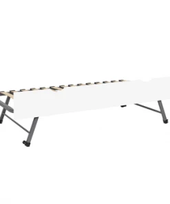 ID Kids Sommiers Ensemble Sommier Gigogne Avec Façade 80x190 Cm Effet Bois Blanc -Sommiers Soldes ensemble sommier gigogne avec facade 80x190 cm effet bois blanc 1