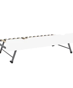 ID Kids Sommiers Ensemble Sommier Gigogne Avec Façade 90x200 Cm Effet Bois Blanc