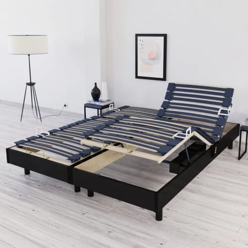 Bellecour Jeu De 2 Sommiers électriques 160x200 Lattes 6 Bellecour Jeu De 2 Sommiers électriques 160x200 Lattes – Image 4