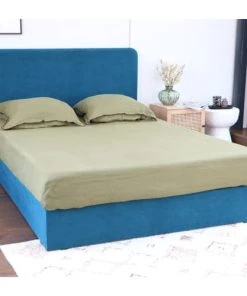 Homifab Lits Lit 140 X 190 En Velours Bleu Canard + Tête De Lit Et Sommier 10 Homifab Lits Lit 140 X 190 En Velours Bleu Canard + Tête De Lit Et Sommier -Sommiers Soldes lit 140 x 190 en velours bleu canard tete de lit et sommier 2