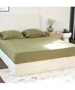 Homifab Lits Lit 140 X 190 En Velours Côtelé Beige + Tête De Lit Et Sommier -Sommiers Soldes lit 140 x 190 en velours cotele beige tete de lit et sommier 2