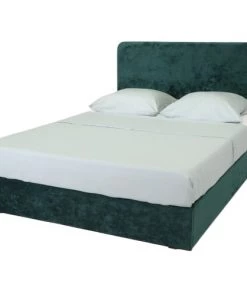 Homifab Lits Lit 140 X 190 En Velours Vert + Tête De Lit Et Sommier 13 Homifab Lits Lit 140 X 190 En Velours Vert + Tête De Lit Et Sommier -Sommiers Soldes lit 140 x 190 en velours vert tete de lit et sommier 5