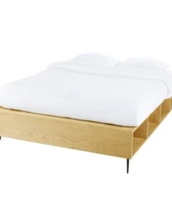 Maisons Du Monde Lits Lit 140x190 Avec Sommier à Lattes Et Rangements