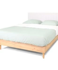 Homifab Lits Lit 140x190 Effet Chêne + Sommier + Tête De Lit En Tissu Gris Clair 12 Homifab Lits Lit 140x190 Effet Chêne + Sommier + Tête De Lit En Tissu Gris Clair -Sommiers Soldes lit 140x190 effet chene sommier tete de lit en tissu gris clair 4