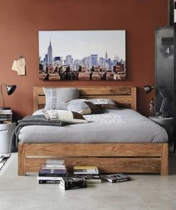 Maisons Du Monde Lits Lit 140x190 En Sheesham Massif -Sommiers Soldes lit 140x190 en sheesham massif 1000 16 14 130066 4