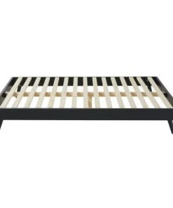 Maisons Du Monde Lits Lit 140x190 Noir -Sommiers Soldes lit 140x190 noir 1000 4 22 193583 3