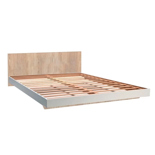 Weber Industries Lits Lit 140x190 Sommier Inclus Cora Blanc Et Naturel Blanchi 3 Weber Industries Lits Lit 140x190 Sommier Inclus Cora Blanc Et Naturel Blanchi