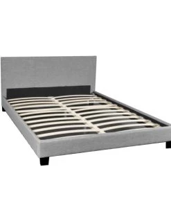 Weber Industries Lits Lit 140x190 Sommier Inclus Dublin Gris Clair 7 Weber Industries Lits Lit 140x190 Sommier Inclus Dublin Gris Clair -Sommiers Soldes lit 140x190 sommier inclus dublin gris clair 2