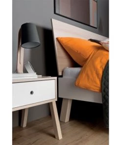 Vox Lits Lit 140x200cm Blanc -Sommiers Soldes lit 140x200cm blanc 2