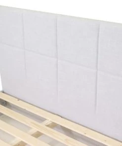 Homifab Lits Lit 160 X 200 En Tissu Gris Clair Avec Tête De Lit Et Sommier -Sommiers Soldes lit 160 x 200 en tissu gris clair avec tete de lit et sommier 11