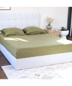 Homifab Lits Lit 160 X 200 En Tissu Gris Clair Avec Tête De Lit Et Sommier -Sommiers Soldes lit 160 x 200 en tissu gris clair avec tete de lit et sommier 2