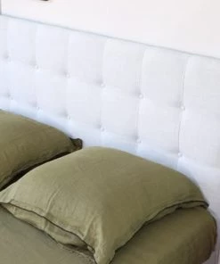 Homifab Lits Lit 160 X 200 En Tissu Gris Clair Avec Tête De Lit Et Sommier -Sommiers Soldes lit 160 x 200 en tissu gris clair avec tete de lit et sommier 4