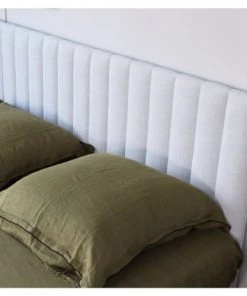 Homifab Lits Lit 160 X 200 En Tissu Gris Clair Piètement Métal Et Sommier -Sommiers Soldes lit 160 x 200 en tissu gris clair pietement metal et sommier 3