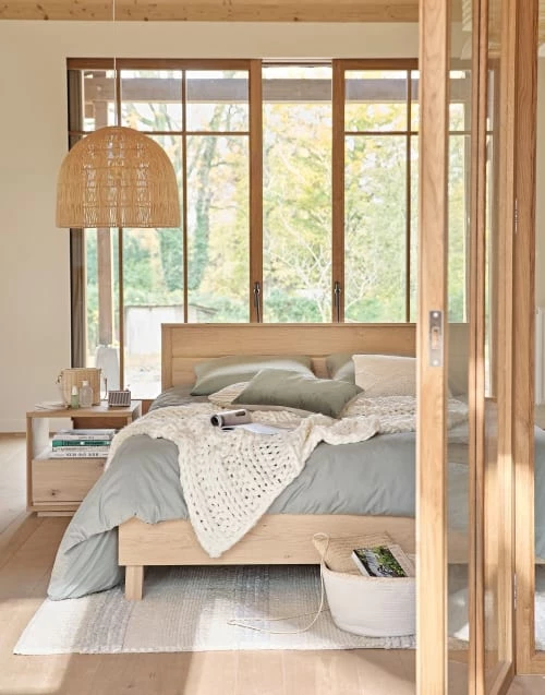 Maisons Du Monde Lits Lit 160x200 Beige 7 Maisons Du Monde Lits Lit 160x200 Beige – Image 5