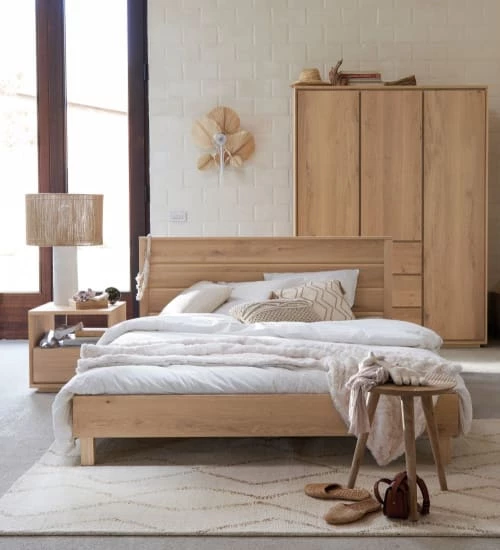 Maisons Du Monde Lits Lit 160x200 Beige 6 Maisons Du Monde Lits Lit 160x200 Beige – Image 4