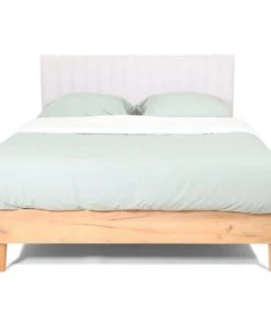 Homifab Lits Lit 160x200 Effet Chêne + Sommier + Tête De Lit En Tissu Gris Clair 13 Homifab Lits Lit 160x200 Effet Chêne + Sommier + Tête De Lit En Tissu Gris Clair -Sommiers Soldes lit 160x200 effet chene sommier tete de lit en tissu gris clair 5