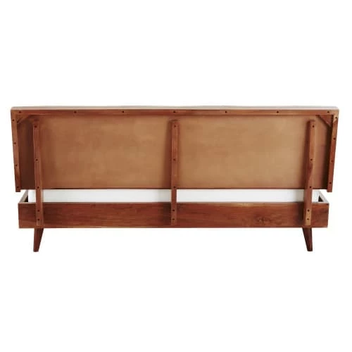 Maisons Du Monde Lits Lit 160x200 En Bois De Sheesham Massif 4 Maisons Du Monde Lits Lit 160x200 En Bois De Sheesham Massif – Image 2