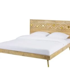 Maisons Du Monde Lits Lit 160x200 En Manguier -Sommiers Soldes lit 160x200 en manguier 1000 2 2 166585 2