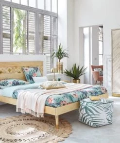 Maisons Du Monde Lits Lit 160x200 En Manguier -Sommiers Soldes lit 160x200 en manguier 1000 2 2 166585 8