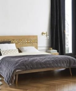 Maisons Du Monde Lits Lit 160x200 En Manguier -Sommiers Soldes lit 160x200 en manguier 1000 2 2 166585 9