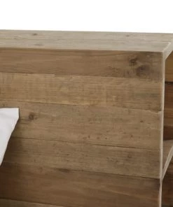 Maisons Du Monde Lits Lit 160x200 En Pin Recyclé Avec Rangements -Sommiers Soldes lit 160x200 en pin recycle avec rangements 1000 9 4 188522 3