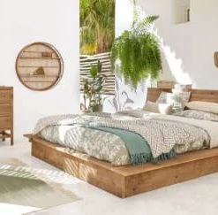 Maisons Du Monde Lits Lit 160x200 En Pin Recyclé Avec Rangements -Sommiers Soldes lit 160x200 en pin recycle avec rangements 1000 9 4 188522 5