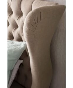 Kare Design Lits Lit 160x200 En Tissu Beige -Sommiers Soldes lit 160x200 en tissu beige 4