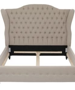 Kare Design Lits Lit 160x200 En Tissu Beige -Sommiers Soldes lit 160x200 en tissu beige 5