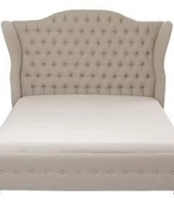 Kare Design Lits Lit 160x200 En Tissu Beige -Sommiers Soldes lit 160x200 en tissu beige 6