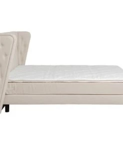 Kare Design Lits Lit 160x200 En Tissu Crème -Sommiers Soldes lit 160x200 en tissu creme 4