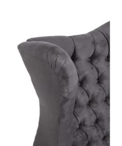 Kare Design Lits Lit 160x200 En Velours Gris -Sommiers Soldes lit 160x200 en velours gris 2