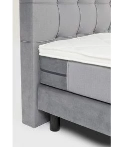 Kare Design Lits Lit 160x200 En Velours Gris -Sommiers Soldes lit 160x200 en velours gris 8