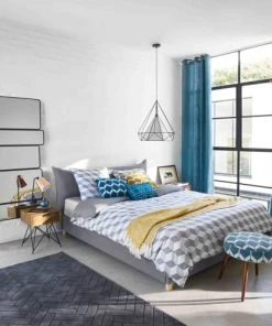 Maisons Du Monde Lits Lit 160x200 Gris -Sommiers Soldes lit 160x200 gris 1000 3 8 166263 2