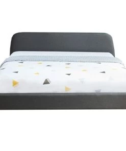 Homifab Lits Lit 160x200 Gris Foncé Avec Sommier à Lattes Et Tête De Lit