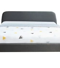 Homifab Lits Lit 160x200 Gris Foncé Avec Sommier à Lattes Et Tête De Lit -Sommiers Soldes lit 160x200 gris fonce avec sommier a lattes et tete de lit 3