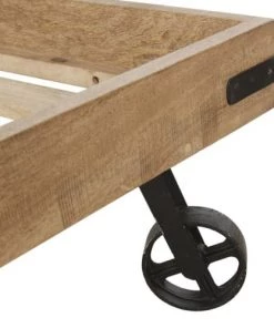 Maisons Du Monde Lits Lit 160x200 Industriel En Manguier Massif Et Métal Noir -Sommiers Soldes lit 160x200 industriel en manguier massif et metal noir 1000 10 16 216947 4