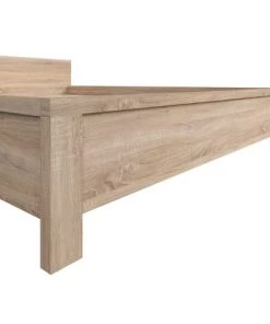 Brw Lits Lit 160x200 Tête De Lit Bas Naturel -Sommiers Soldes lit 160x200 tete de lit bas naturel 2