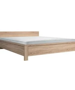 Brw Lits Lit 160x200 Tête De Lit Bas Naturel